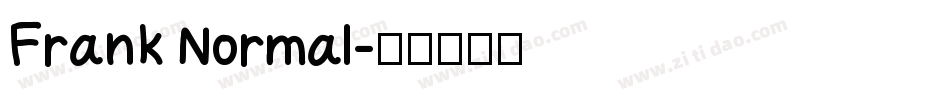 Frank Normal字体转换